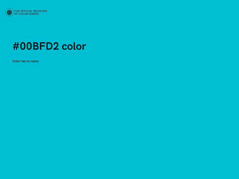 #00BFD2 color image