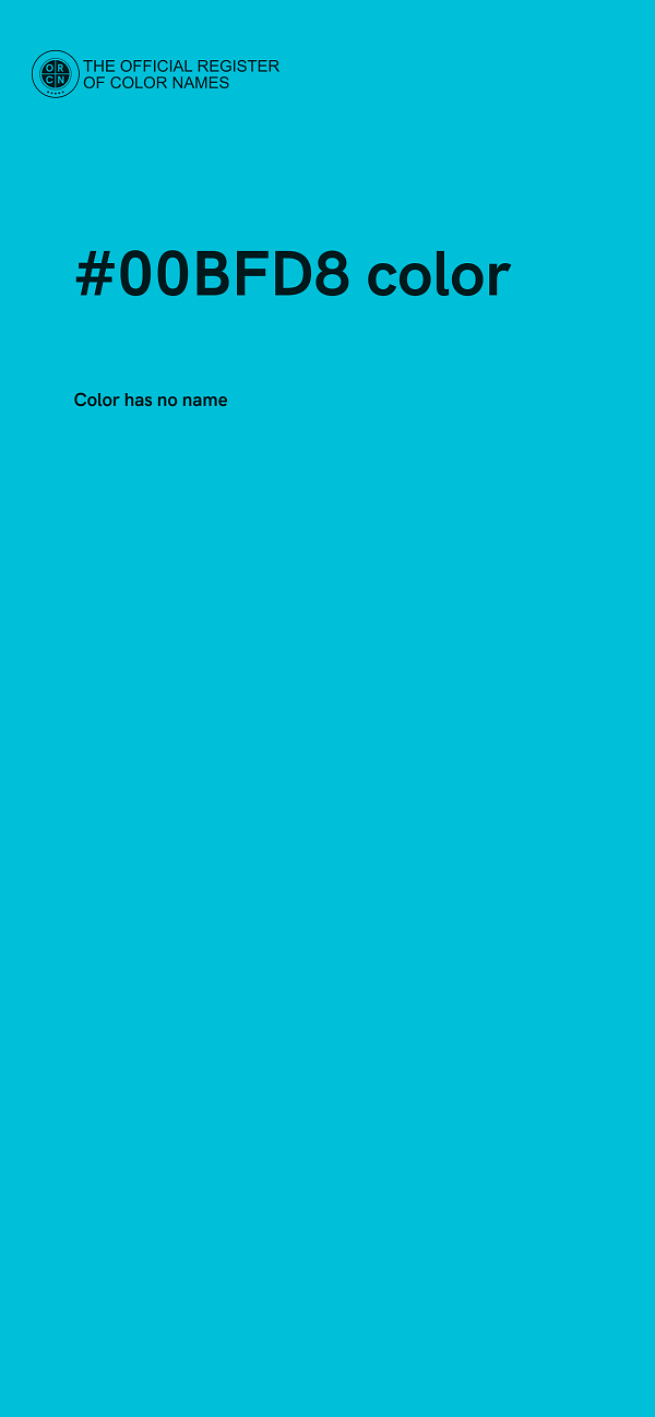 #00BFD8 color image