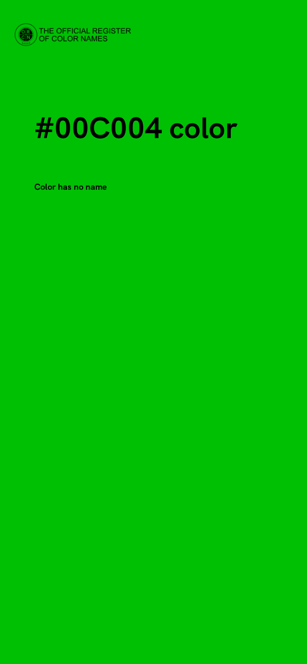 #00C004 color image