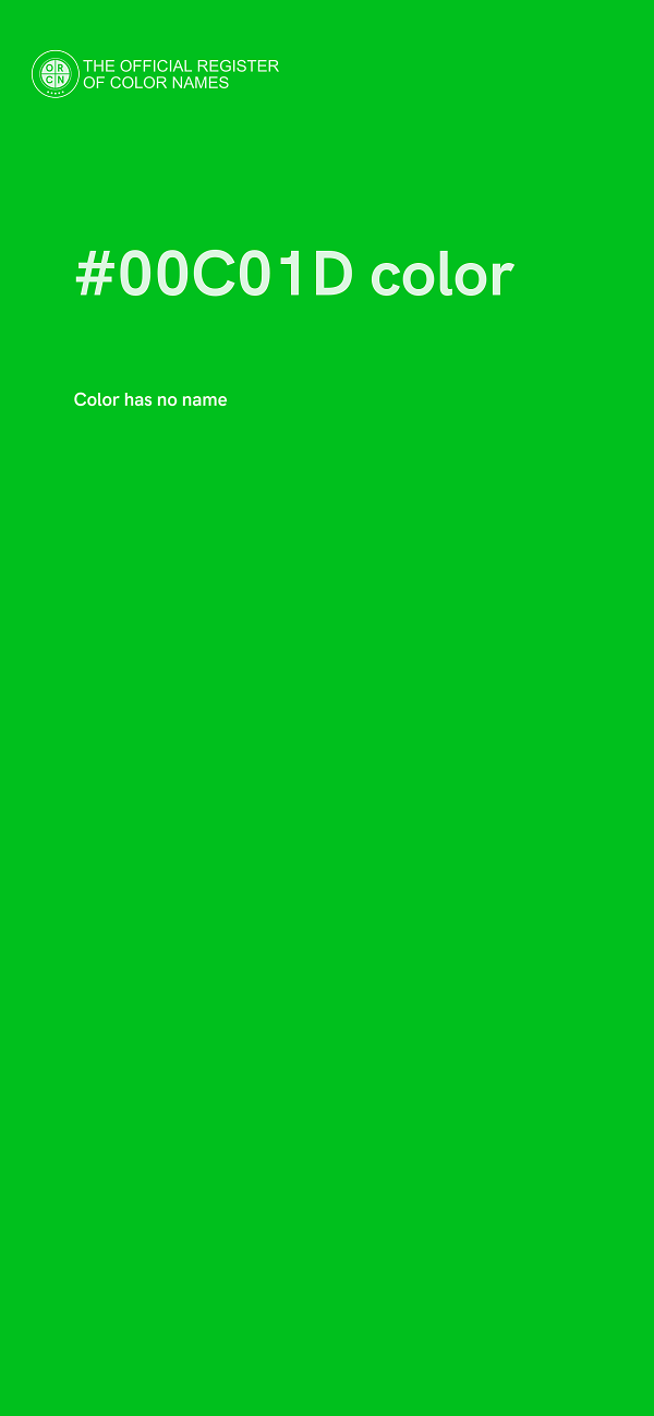 #00C01D color image