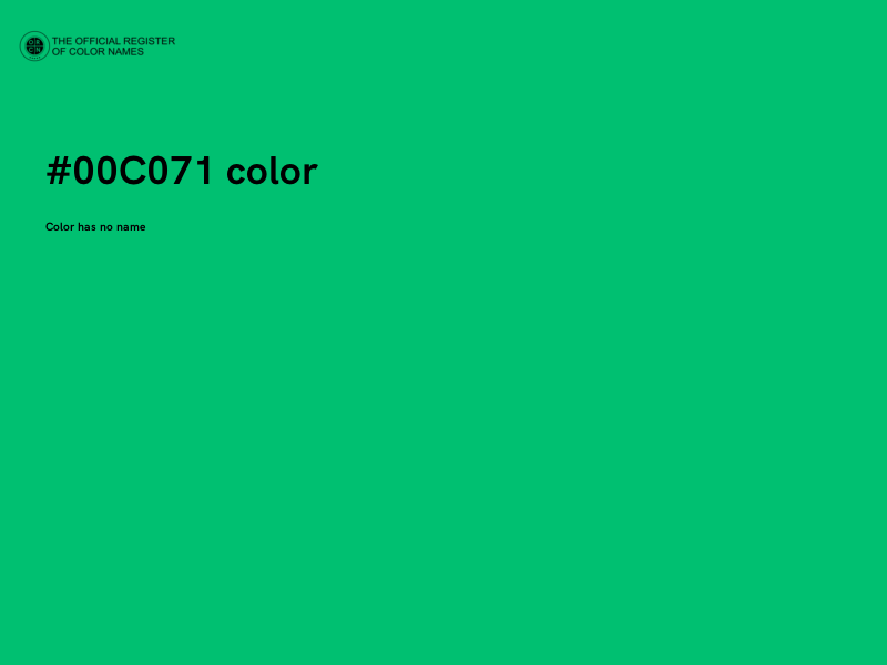 #00C071 color image