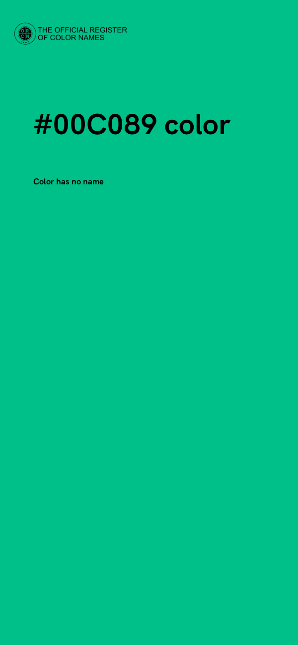 #00C089 color image