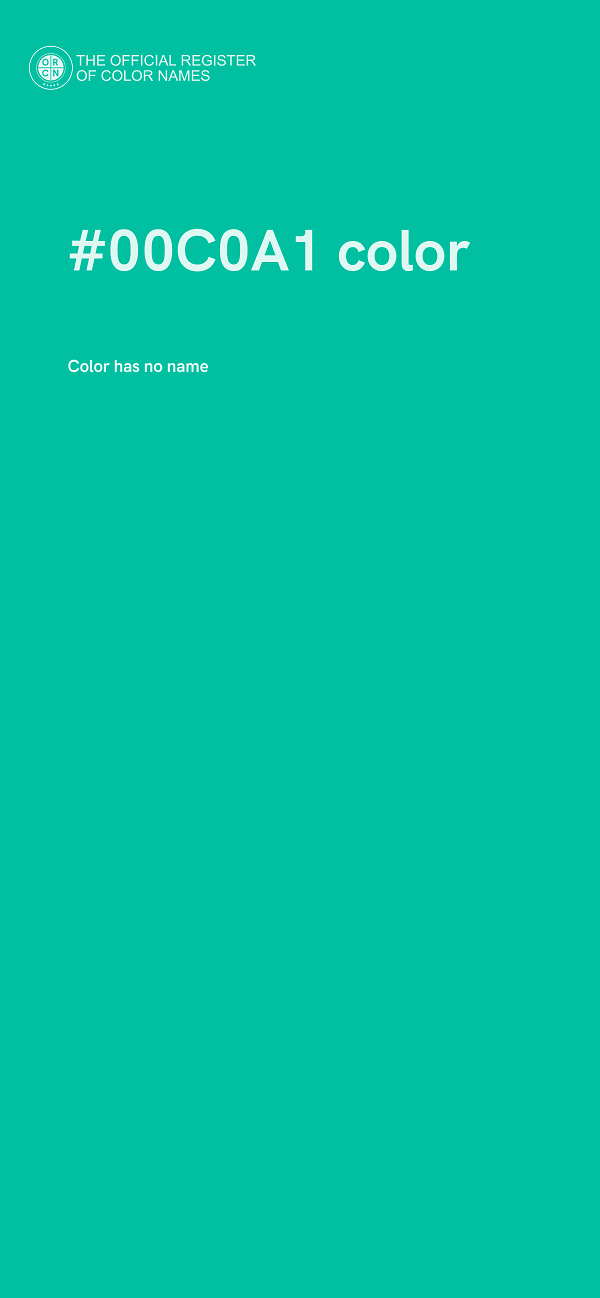 #00C0A1 color image