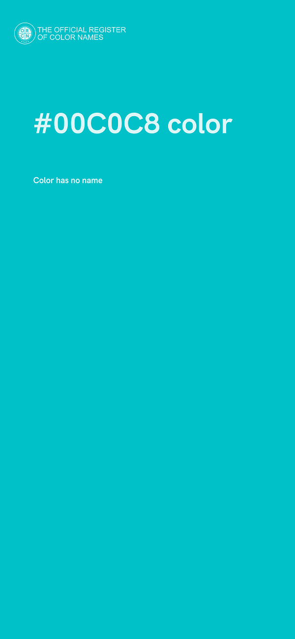 #00C0C8 color image