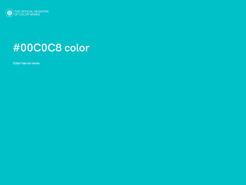 #00C0C8 color image