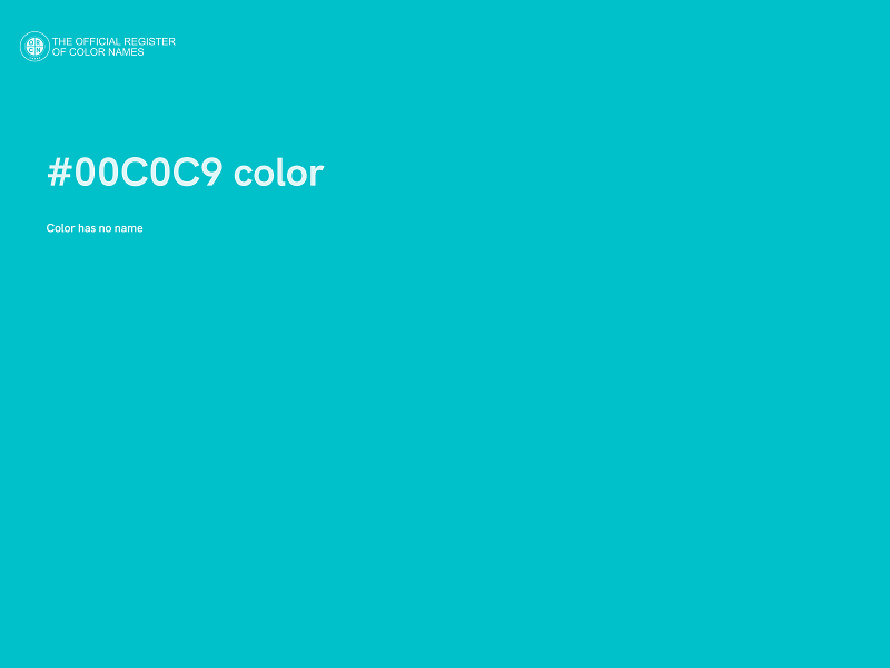#00C0C9 color image