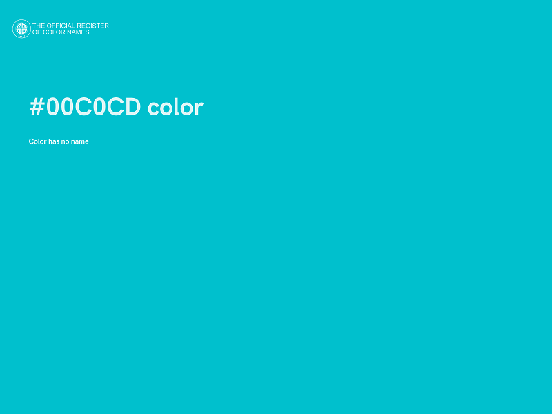 #00C0CD color image