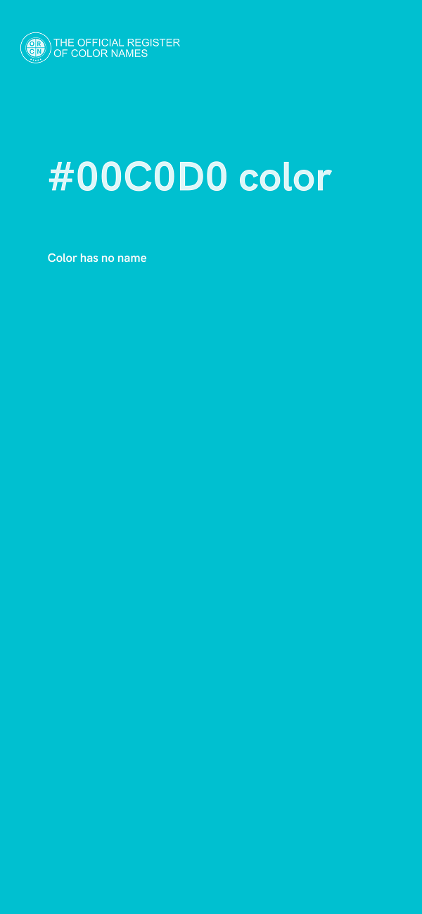 #00C0D0 color image