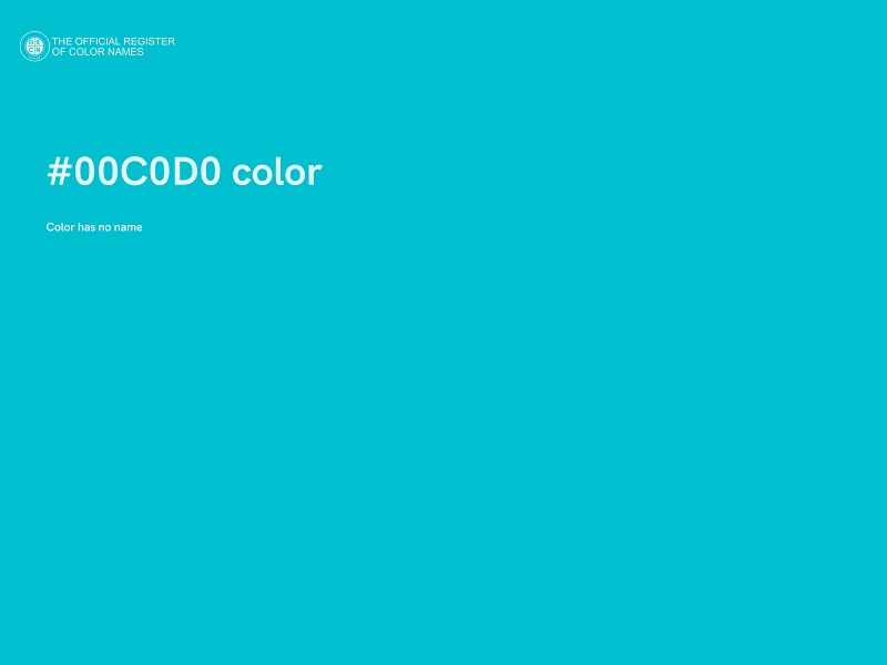 #00C0D0 color image