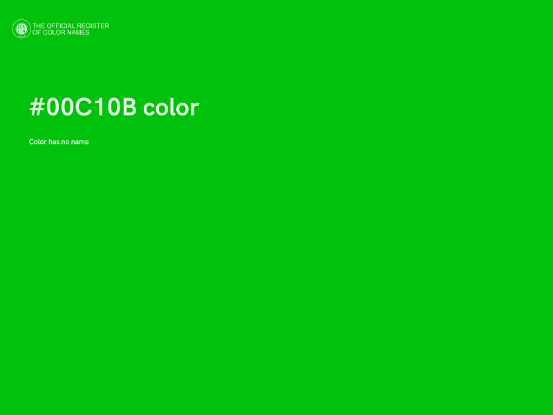 #00C10B color image