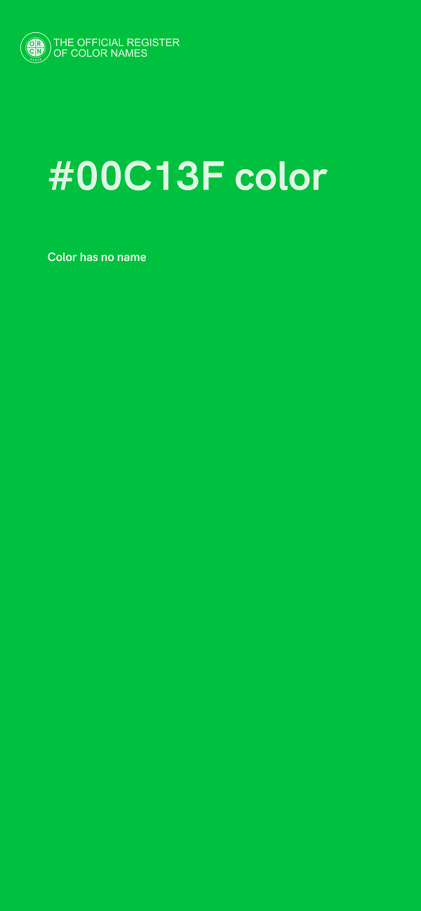 #00C13F color image
