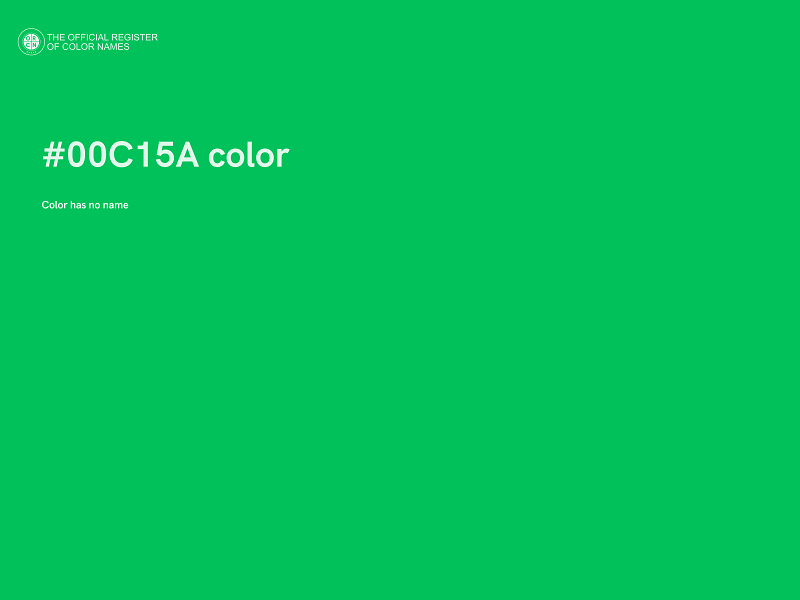 #00C15A color image