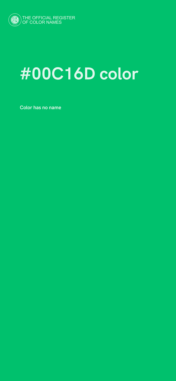#00C16D color image