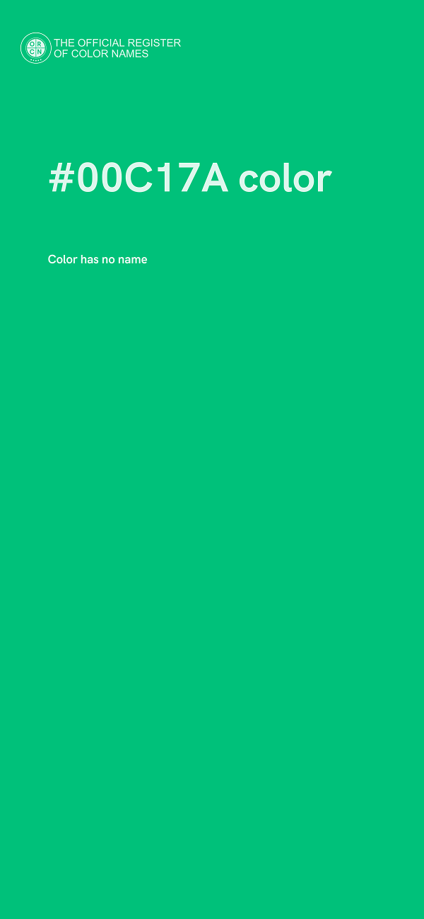 #00C17A color image
