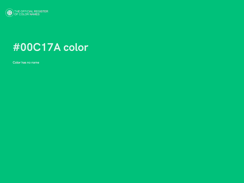 #00C17A color image