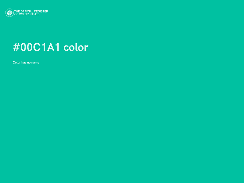 #00C1A1 color image