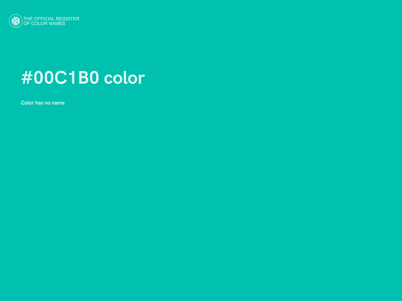 #00C1B0 color image