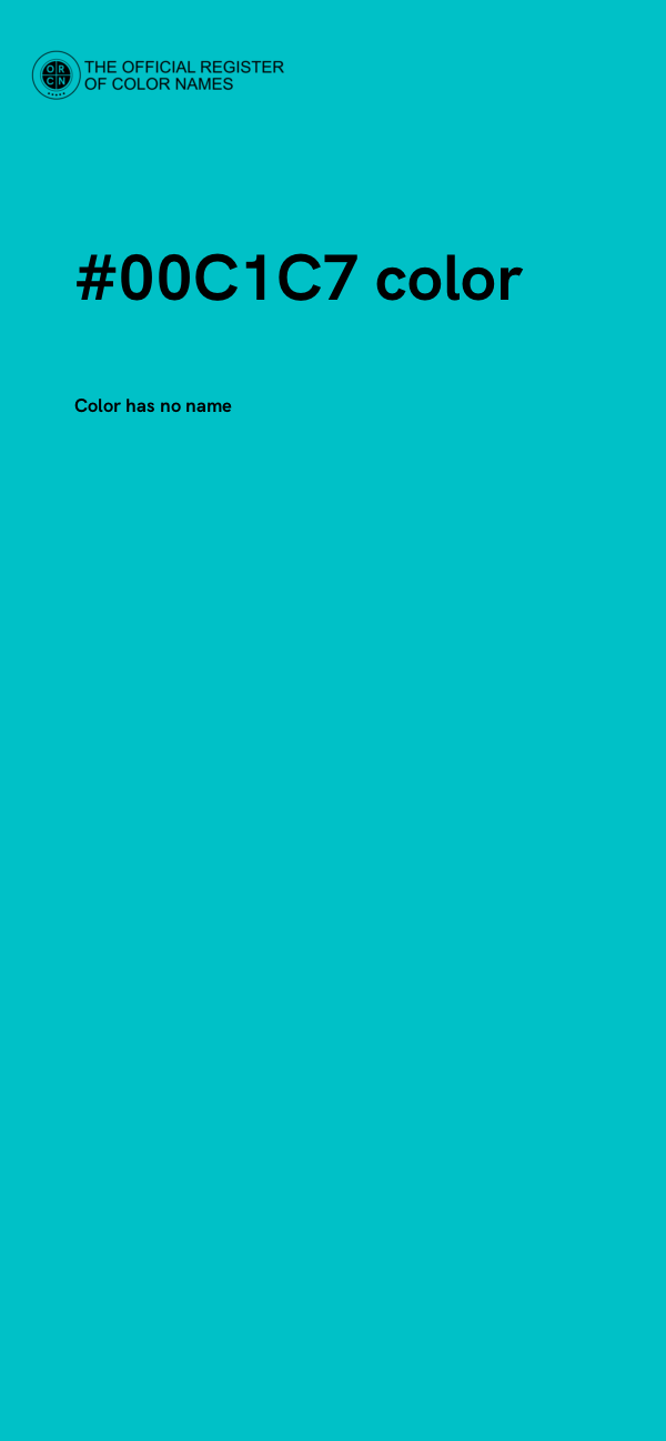 #00C1C7 color image