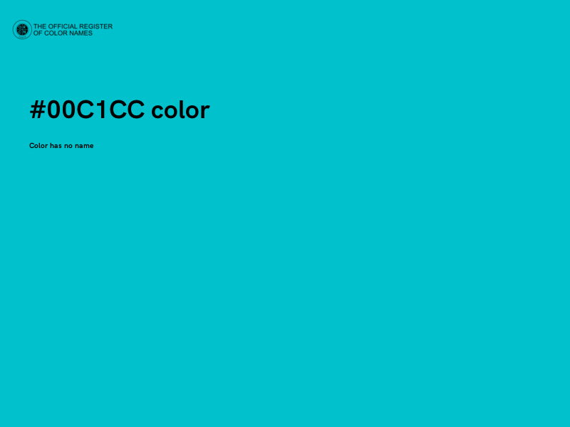 #00C1CC color image