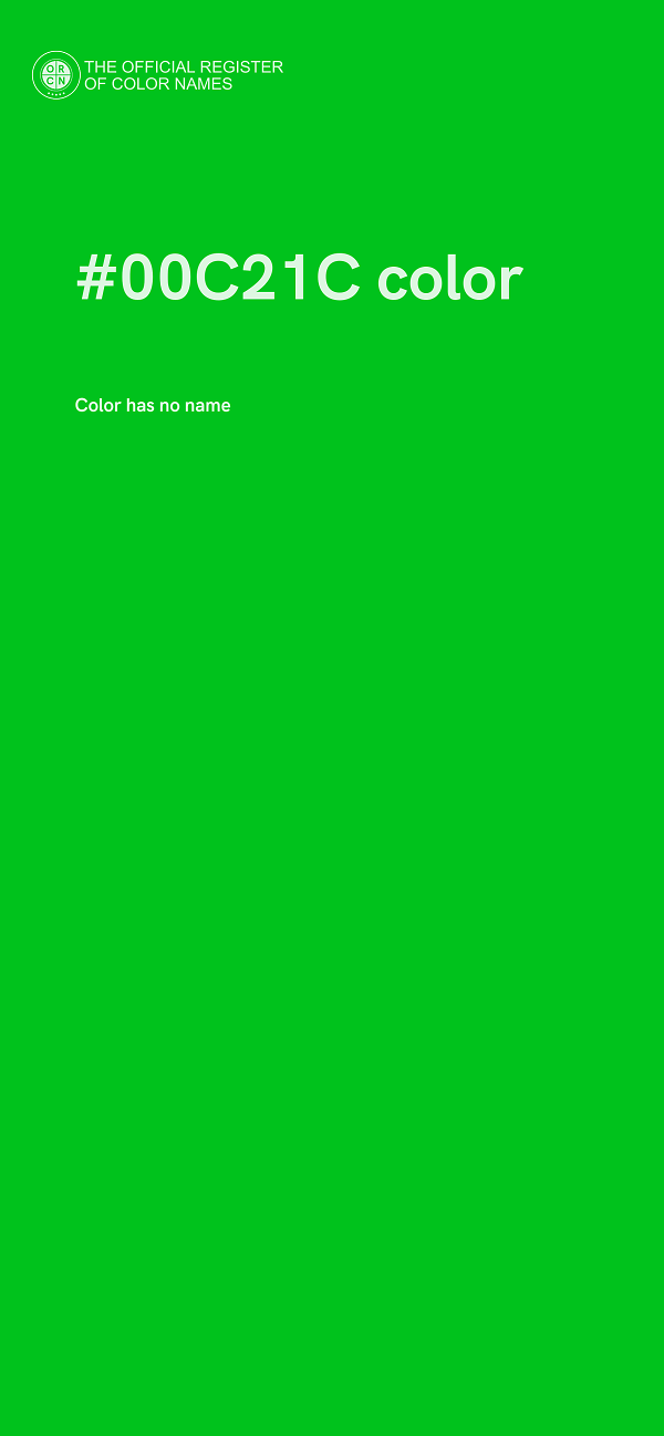 #00C21C color image