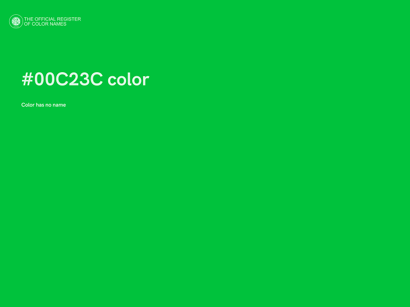 #00C23C color image