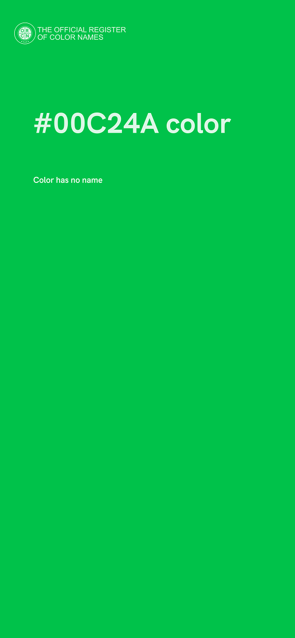 #00C24A color image
