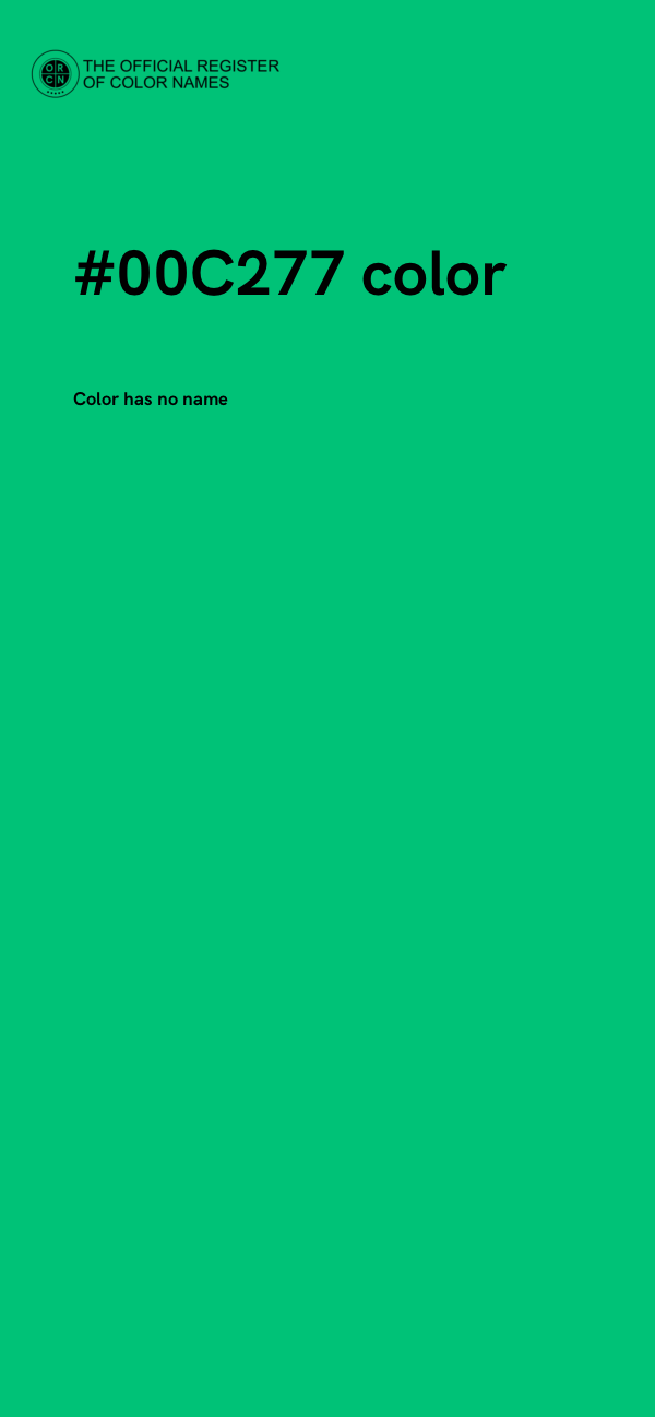 #00C277 color image