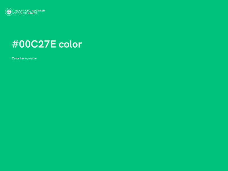 #00C27E color image
