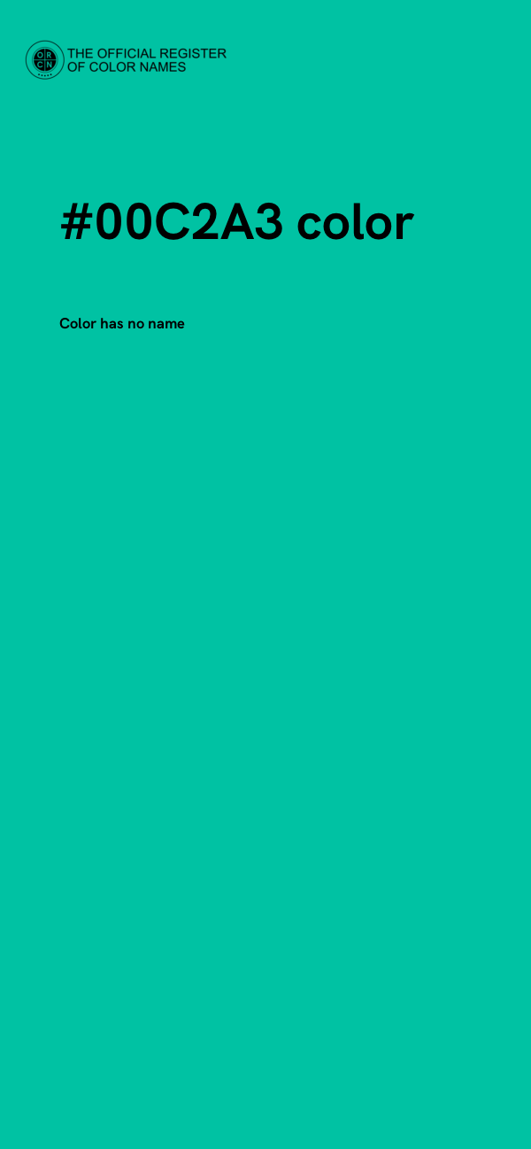 #00C2A3 color image