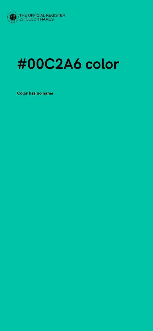 #00C2A6 color image