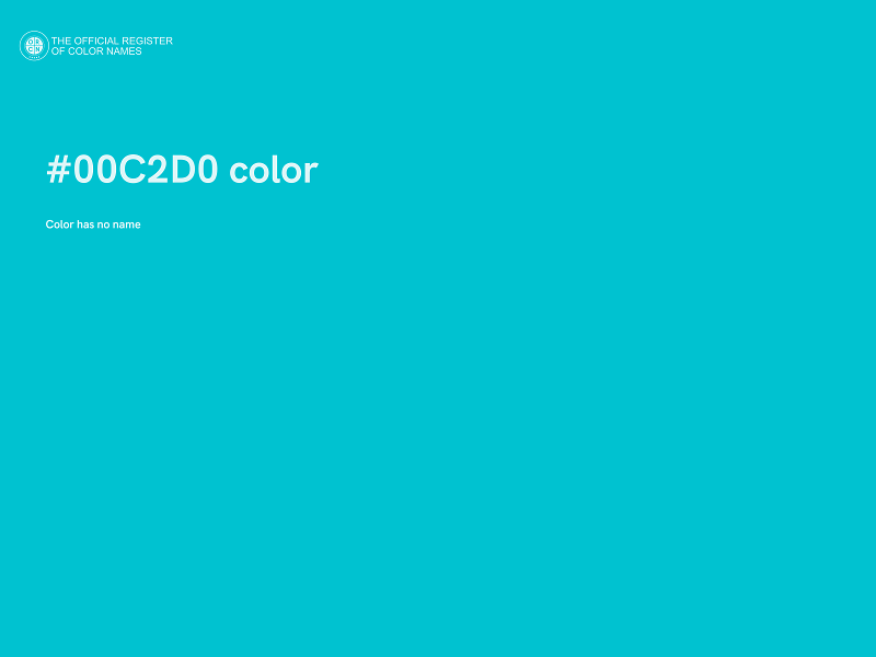 #00C2D0 color image