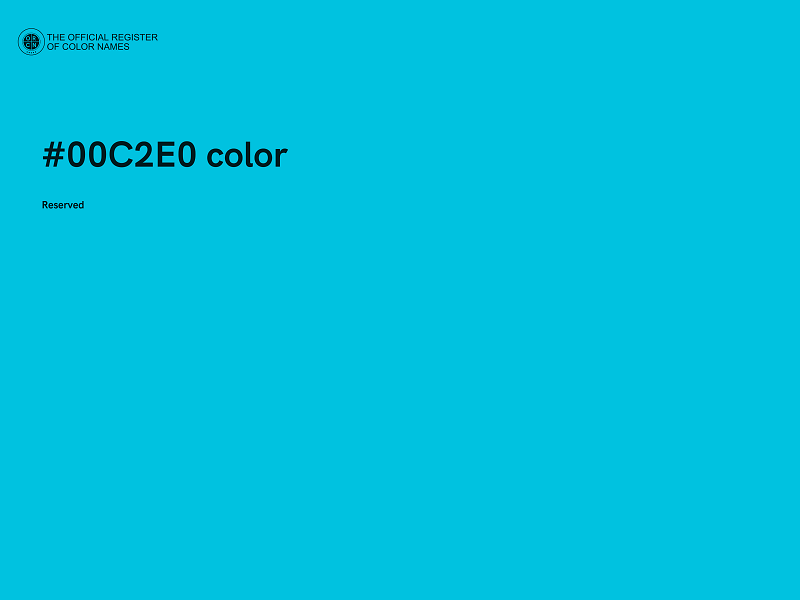 #00C2E0 color image