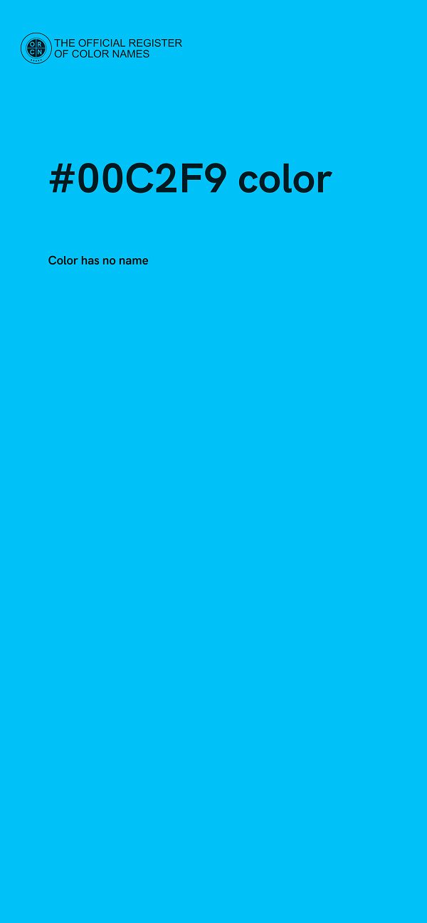 #00C2F9 color image