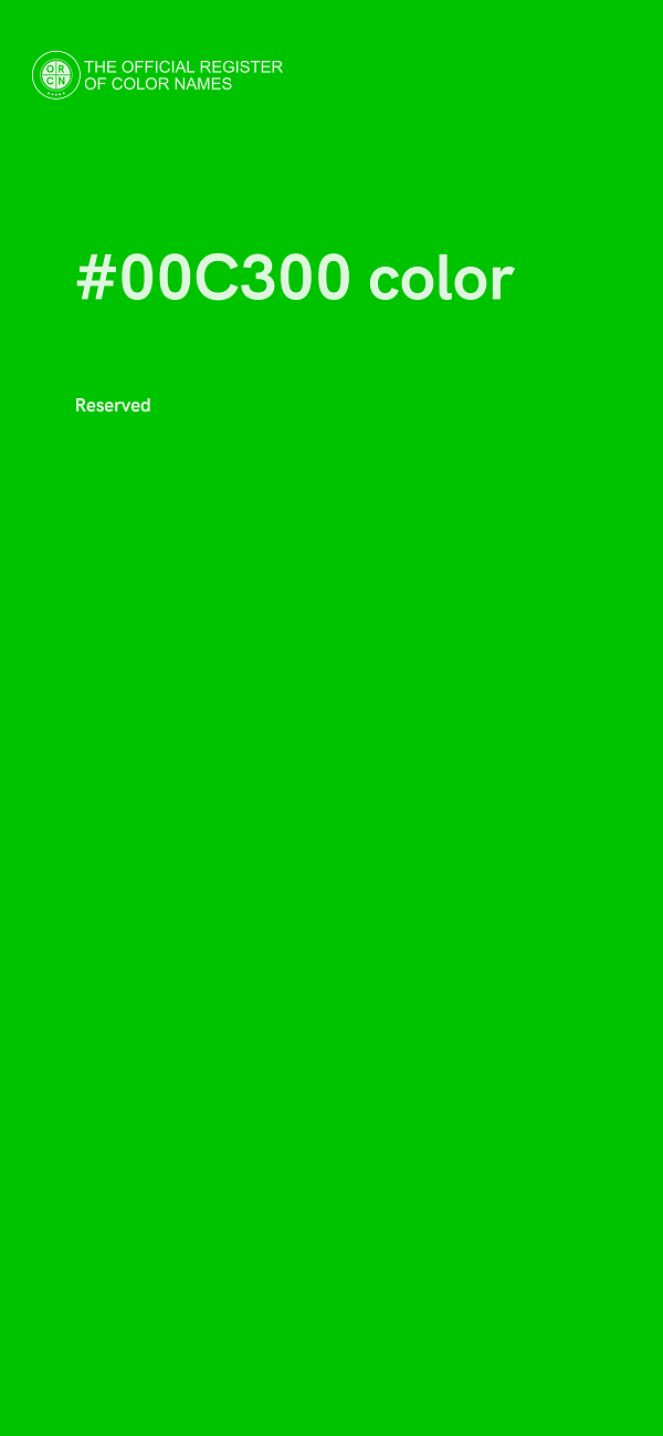 #00C300 color image