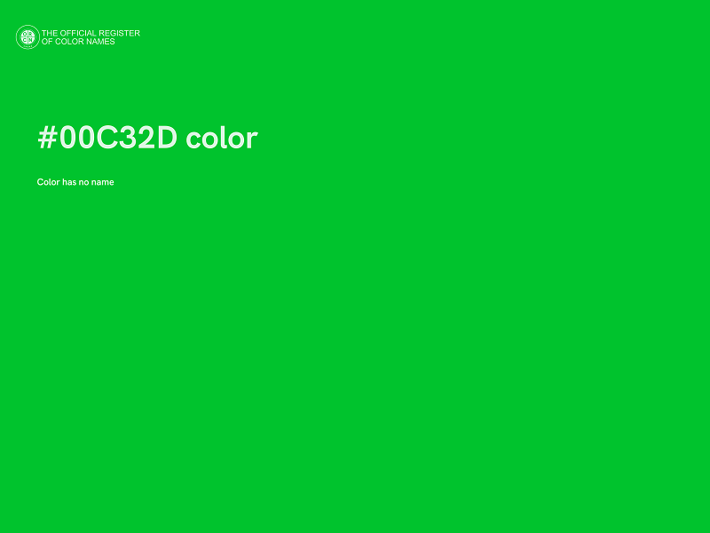 #00C32D color image