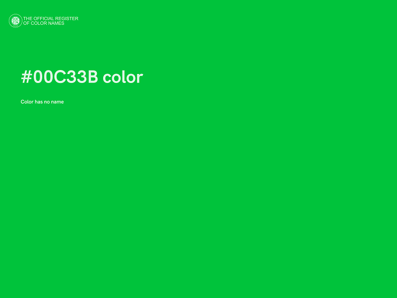 #00C33B color image