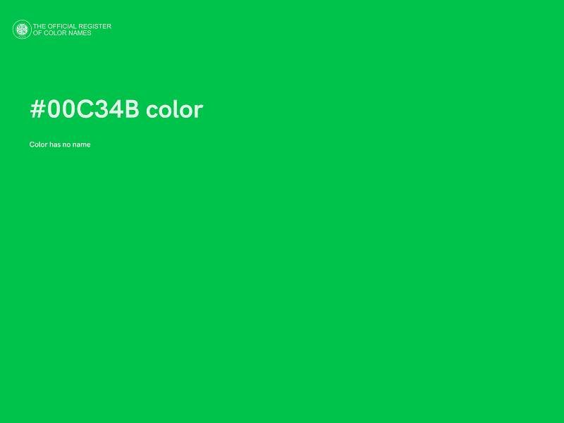 #00C34B color image