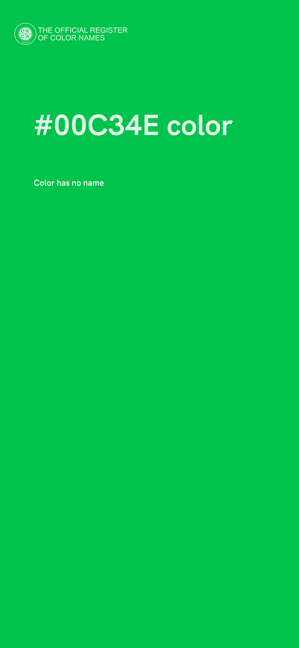 #00C34E color image