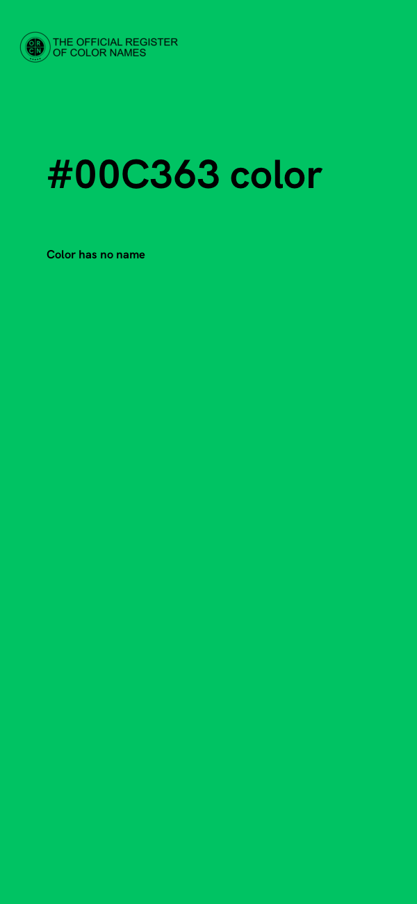 #00C363 color image