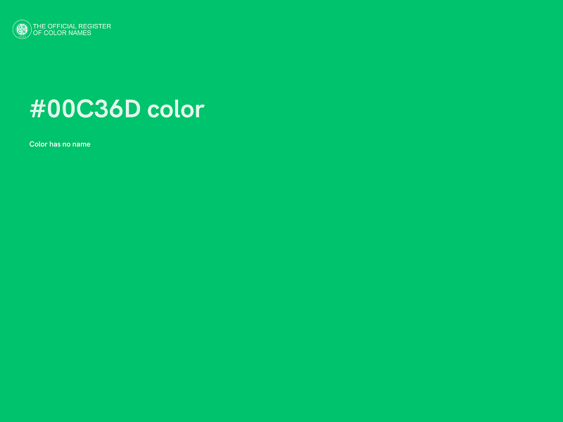 #00C36D color image