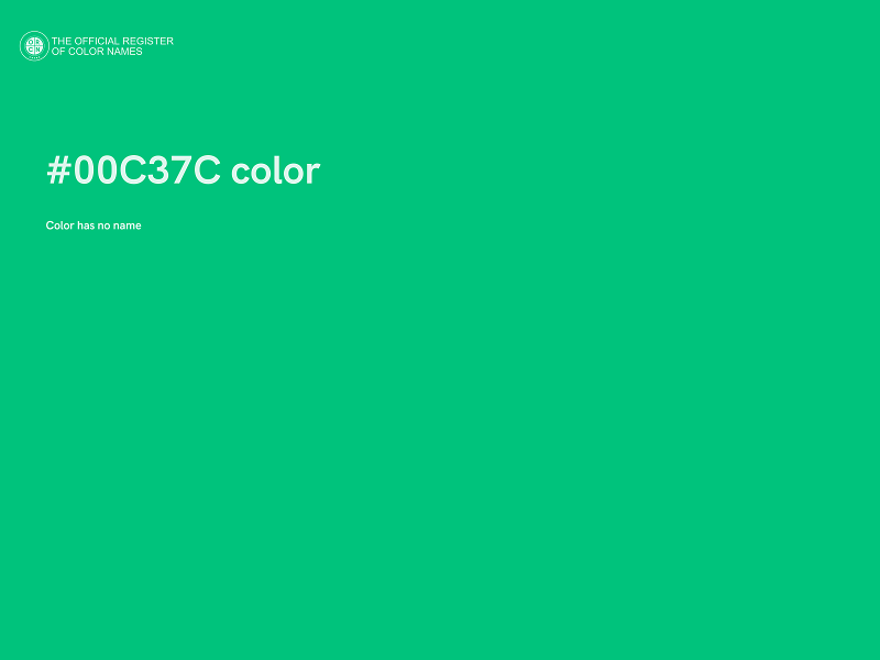 #00C37C color image