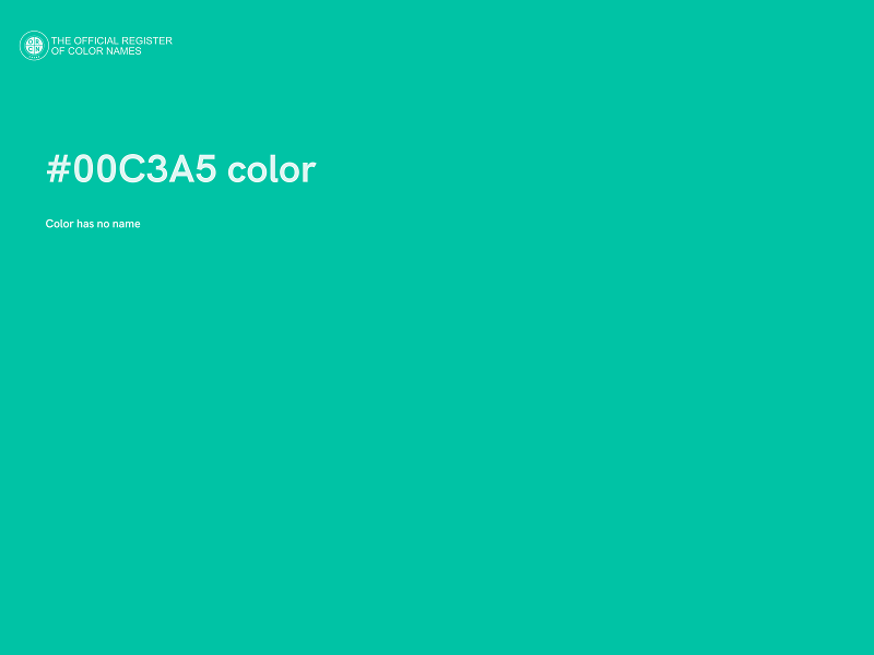 #00C3A5 color image