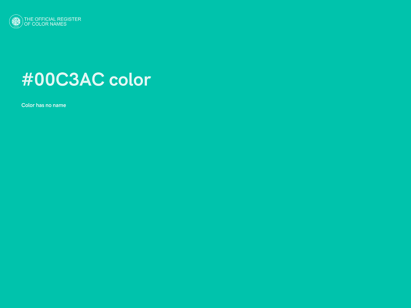 #00C3AC color image