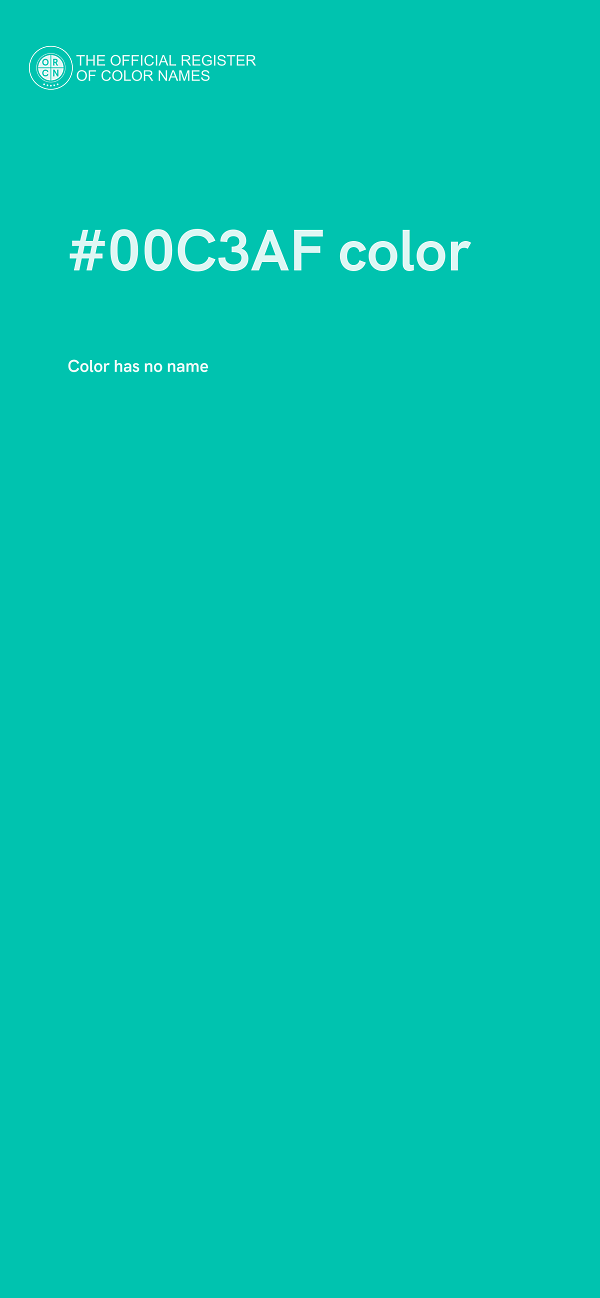 #00C3AF color image