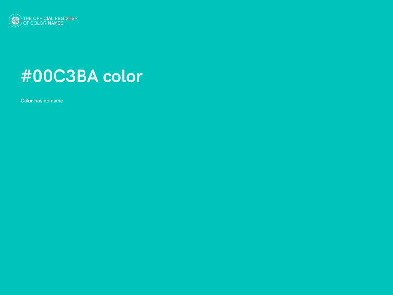 #00C3BA color image