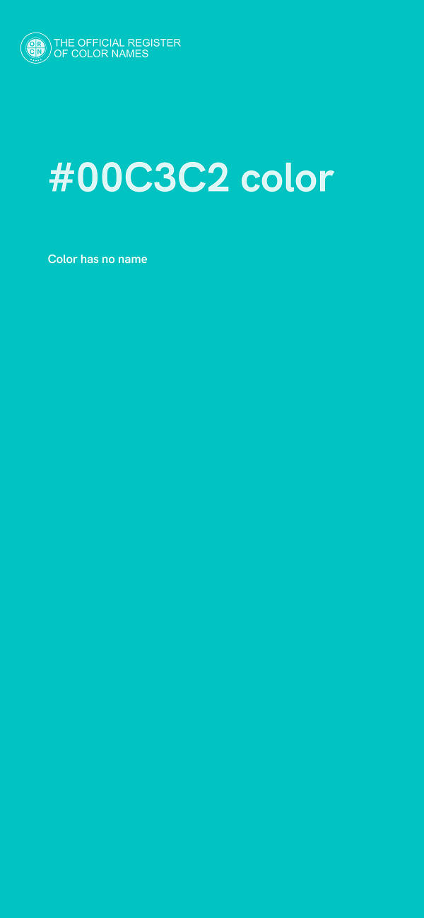 #00C3C2 color image
