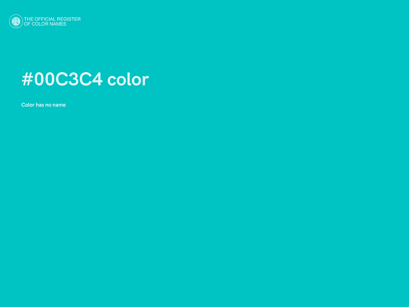 #00C3C4 color image