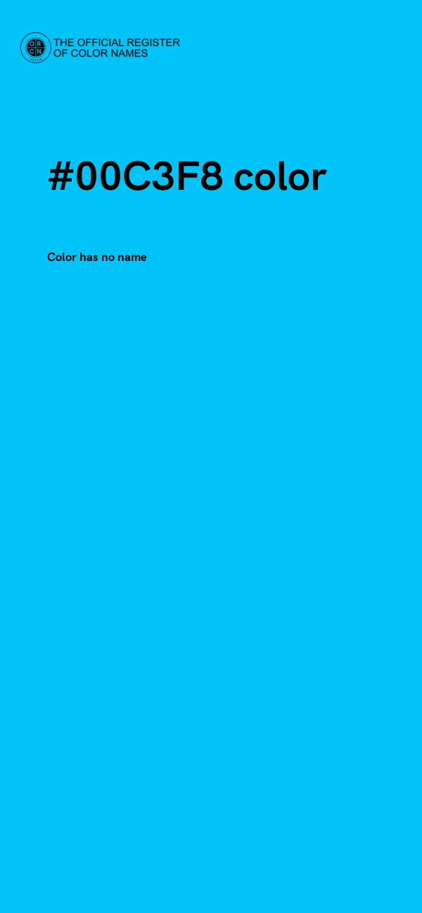 #00C3F8 color image