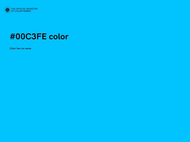 #00C3FE color image