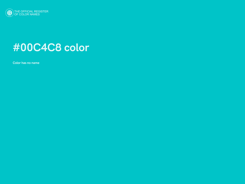 #00C4C8 color image